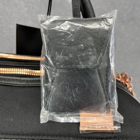 Ted Baker London Wheeled Business Case Black 28L Carry On Laptop Bag Rose Gold - Picture 5 of 16